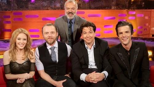 Kylie Minogue, Simon Pegg, Michael McIntyre, Brandon Flowers