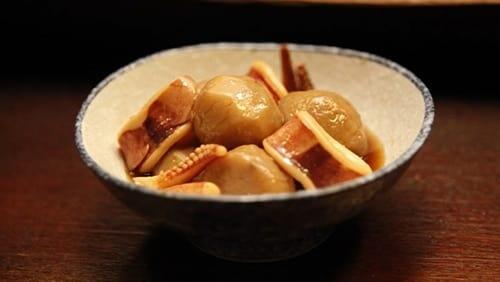 Simmered Taro and Squid