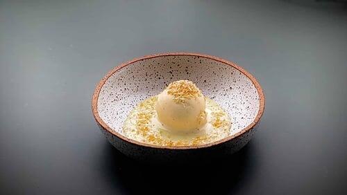 Moussaka / Dulce de leche, glace vanille, coco