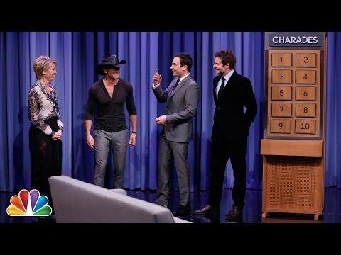 Charades with Bradley Cooper, Tim McGraw and Emma Thompson Part 1