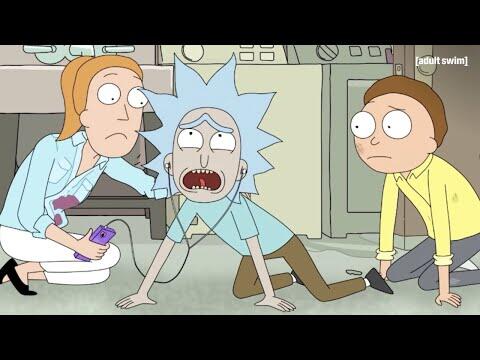 Tiny Rick Tries To Kill Regular Rick