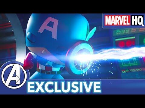 Cap Goes For a Swim! | Marvel Funko Presents: Submarine Showdown (stars Captain America & Red Skull)