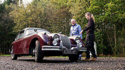 Model A Hot Rod and Jaguar XK150