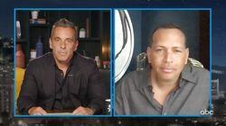 Alex Rodriguez, guest host Sebastian Maniscalco