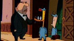 Duckman and Cornfed in 'Haunted Society Plumbers'