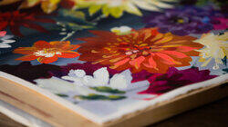 Dahlias in Glass Bottles