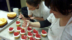 Santa, Sunrise & Snowmen Cupcakes