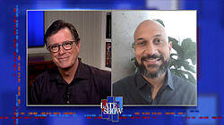 Stephen Colbert from home, with Keegan-Michael Key, Wes Moore