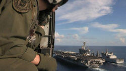 On Board an Aircraft Carrier