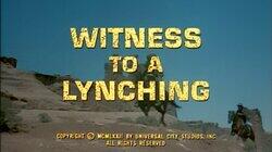 Witness to a Lynching