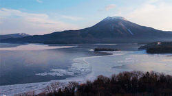 Harsh Winter in Lake Akan