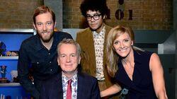 Richard Ayoade, Alun Cochrane, Gabby Logan