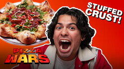 Xolo Maridueña Taste Tests the Ultimate Stuffed Crust Pizza